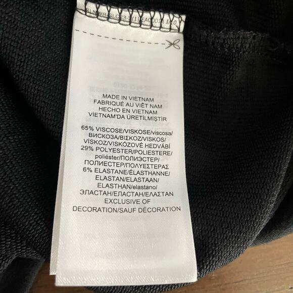 Lauren Ralph Lauren Women's Large Black Short Sleeve Shirt Blouse - Picture 4 of 7